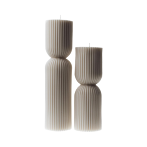 Hourglass Pillar Soy Candle