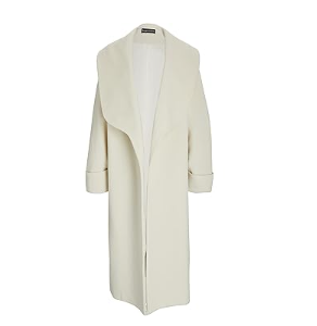 Timeless Ivory Shawl Coat
